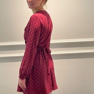 Wrap around silk Ann Taylor dress